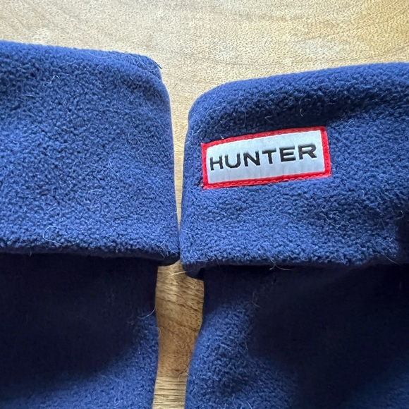 Hunter Navy Blue Fleece Socks For Rubber Boots - Size 6/7 - Picture 2 of 4